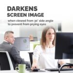 Fellowes PrivaScreen 22" 16:10 Widescreen Privacy Filter for Monitor, Anti-glare, Black