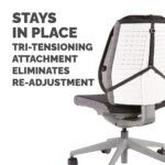 Fellowes Professional Series Mesh Office Chair Back Support Graphite
