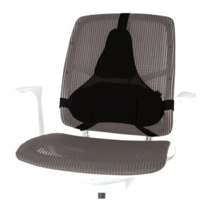Fellowes Professional Series Ultimate Back Support for Office Chair - Black, H36.5 x W37.5 x D5.5cm