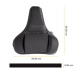 Fellowes Professional Series Ultimate Back Support for Office Chair - Black, H36.5 x W37.5 x D5.5cm