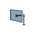 Fellowes Reflex Single Monitor Arm 8kg 32" Screen Desk Mount Tilt 45° Pan 180° Rotation 360° Black