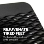 Fellowes Refresh Ergonomic Foot Rest with 2 Height Adjustments & Massage Surface - Charcoal