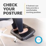 Fellowes Standard Ergonomic Foot Rest with Textured Surface - Black