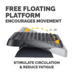 Fellowes Standard Ergonomic Foot Rest with Textured Surface - Black