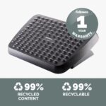 Fellowes Standard Ergonomic Foot Rest with Textured Surface - Black