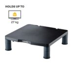 Fellowes Standard Monitor Riser with Cable Management, 3 Height Adjustments, 21" Max Screen, Graphite