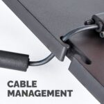 Fellowes Standard Monitor Riser with Cable Management, 3 Height Adjustments, 21" Max Screen, Graphite