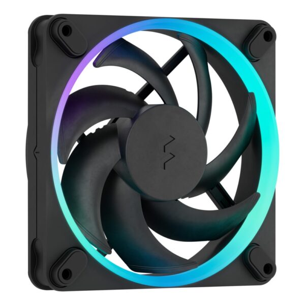 Fractal Design Momentum 12 RGB 120mm PWM Fan 3-Pack - Multi-Colour LED, Black