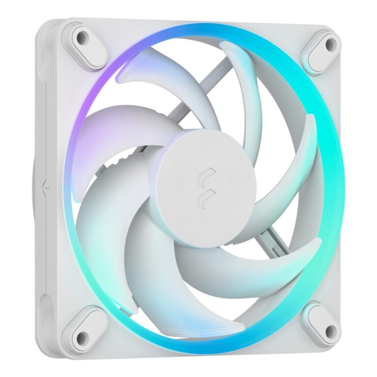 Fractal Design Momentum 12 RGB 12cm Case Fan with PWM, Fluid Dynamic Bearing, White