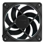 Fractal Design Momentum 12 RGB 12cm Case Fan with PWM, Fluid Dynamic Bearing, 62.44 CFM, Black
