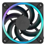 Fractal Design Momentum 12 RGB 12cm Case Fan with PWM, Fluid Dynamic Bearing, 62.44 CFM, Black