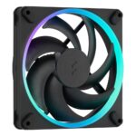 Fractal Design Momentum 14 Multi-Colour RGB Case Fan 14cm 3-Pack 350-1800RPM 28dB 74.39CFM FDB Black