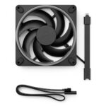Fractal Design Momentum 14 Multi-Colour RGB Case Fan 14cm 3-Pack 350-1800RPM 28dB 74.39CFM FDB Black