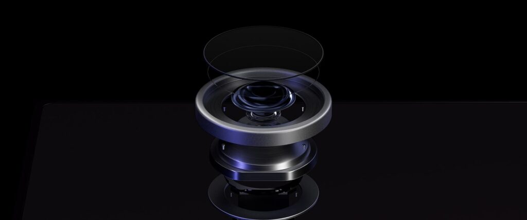 Cutaway render of the Galaxy Z Fold8 Ultra 200MP camera module