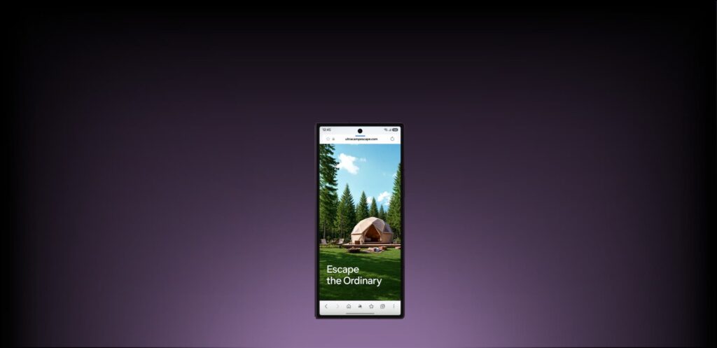 Galaxy Z Fold8 Ultra folded shut showing its tall 6.5 inch cover screen