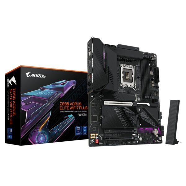 Gigabyte Z890 AORUS ELITE WIFI7 PLUS ATX Motherboard, LGA1851, DDR5