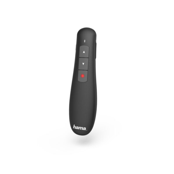 Hama 00139915 Wireless Presenter RF 2.4GHz USB Red Laser Pointer Black