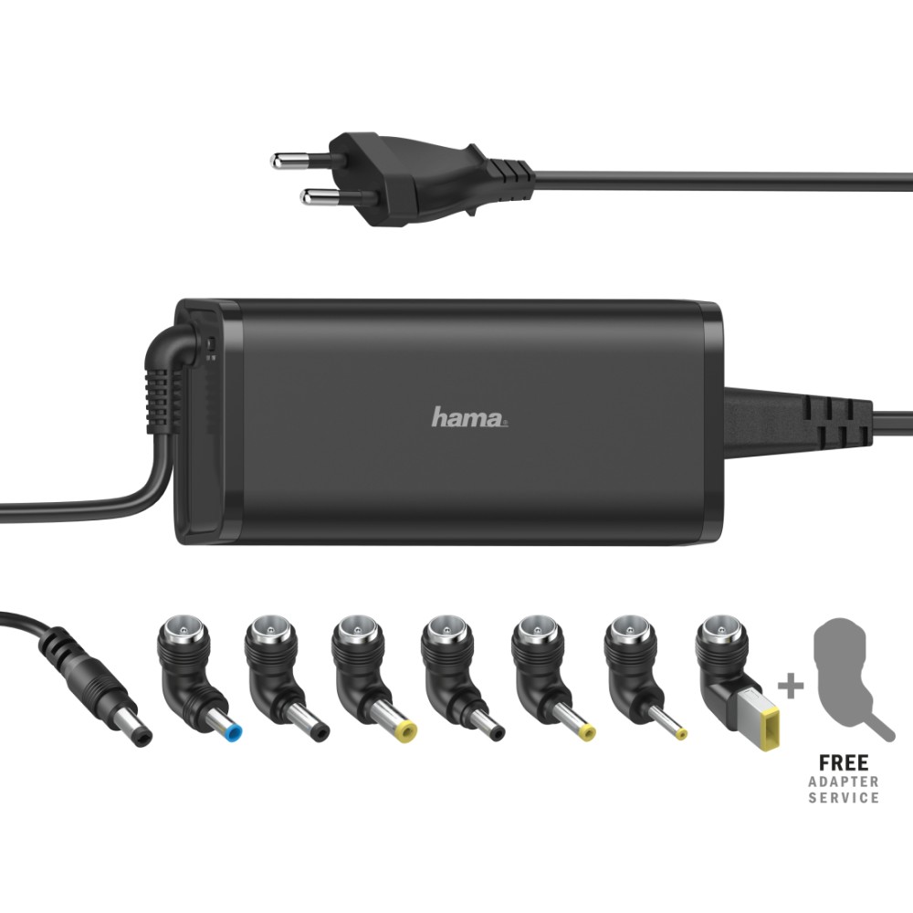 Hama 00200003 Laptop Charger 90W AC Power Adapter for Acer Asus Dell HP Lenovo Samsung Toshiba Black