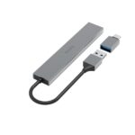 Hama 00200141 USB 3.2 Gen 1 (3.1 Gen 1) Type-A Hub 4 Port 5000 Mbit/s Grey 0.15m