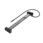 Hama 00200149 Docking Station, USB-C, 2x HDMI, DisplayPort, Ethernet, 100W PD, Black/Grey