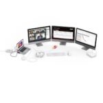 Hama 00200149 Docking Station, USB-C, 2x HDMI, DisplayPort, Ethernet, 100W PD, Black/Grey