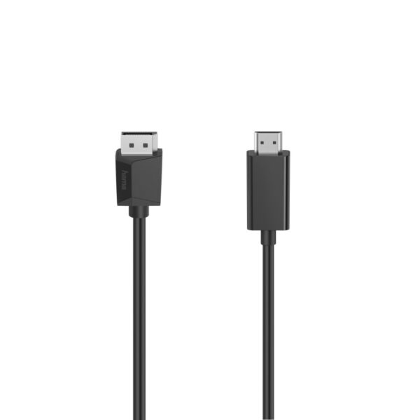 Hama 00200712 DisplayPort to HDMI Video Cable Adapter 1.5m Black