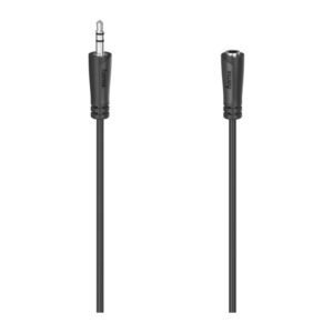 Hama 00205120 Audio Cable 3m 3.5mm Male to 3.5mm Female Black