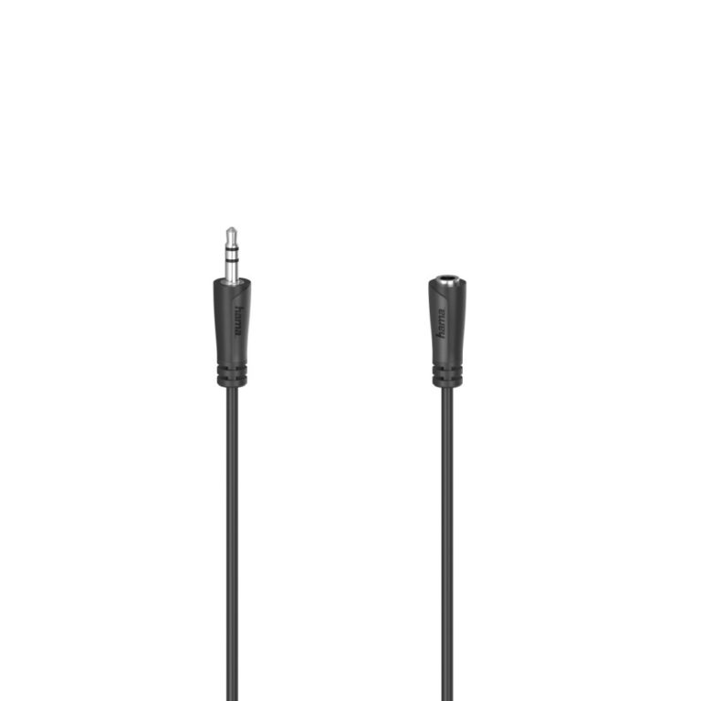 Hama 00205120 Audio Cable 3m 3.5mm Male to 3.5mm Female Black