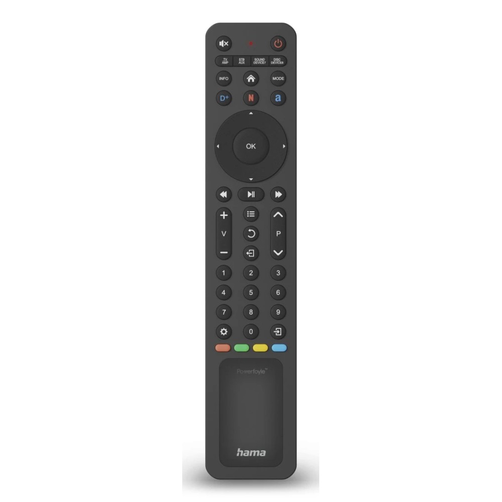 Hama 00221057 Universal IR Wireless Remote Control for AV Receiver, DVD/Blu-ray, TV - Black