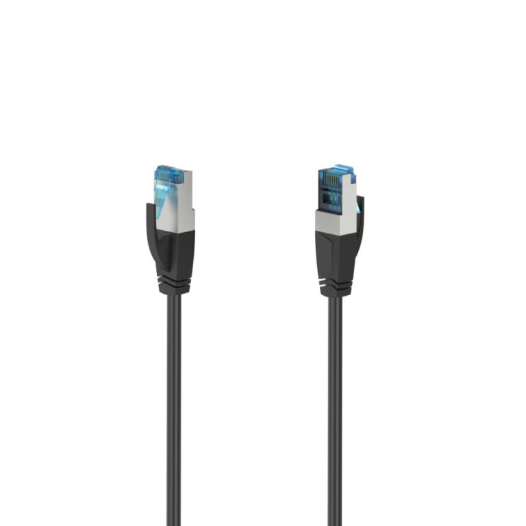Hama 1.5m Cat6a S/FTP RJ45 Ethernet Cable 10 Gigabit 500 MHz Black