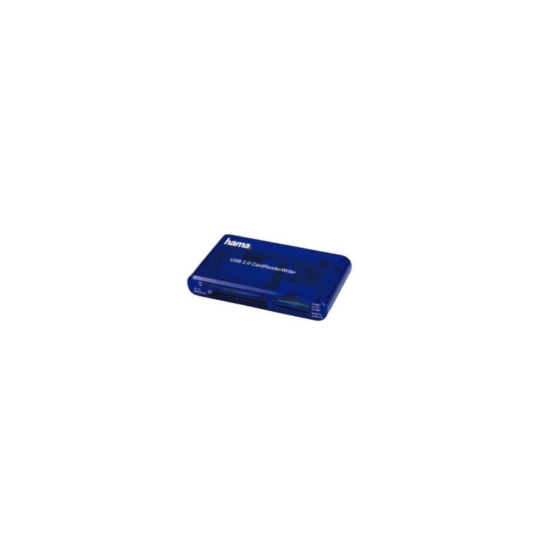Hama 35-in-1 USB 2.0 Card Reader 480 Mbit/s 20 MB/s Blue