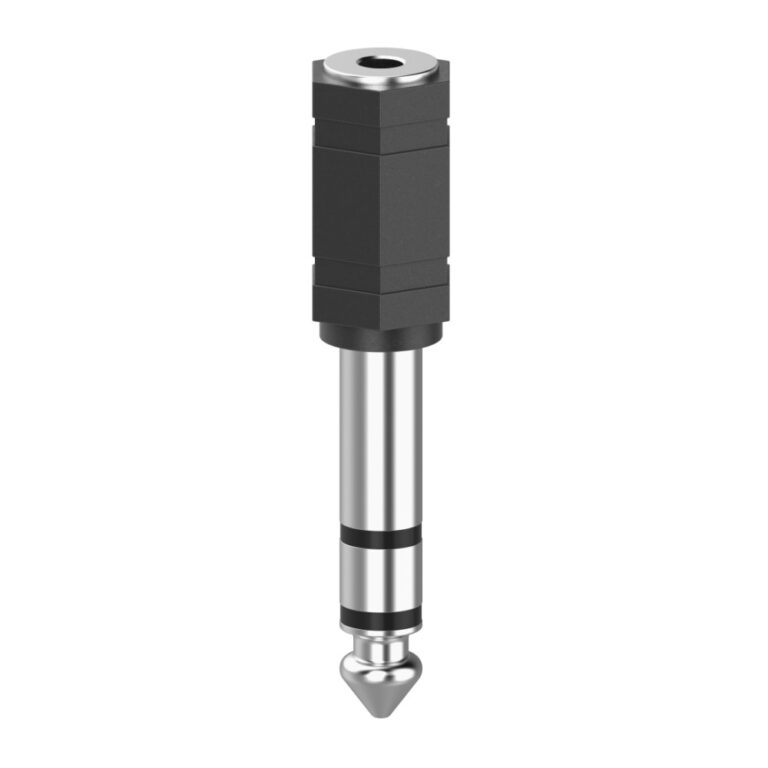 Hama 3.5mm Female to 6.3mm Male Audio Cable Gender Changer Adapter Black, Silver