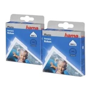 Hama Action 1000 Transparent Photo Corners - Acid-Free & Solvent-Free