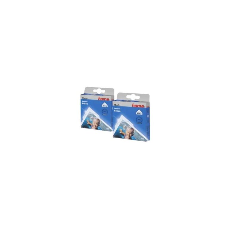 Hama Action 1000 Transparent Photo Corners - Acid-Free & Solvent-Free