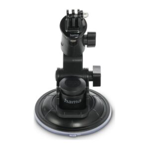Hama Action Camera Suction Cup Holder for Car Tripod, 3D Ball Head, Black