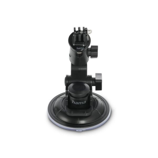 Hama Action Camera Suction Cup Holder for Car Tripod, 3D Ball Head, Black