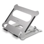 Hama Aluminium Laptop Stand for 10" to 15.6" Notebooks, Silver, Height and Tilt Adjustable