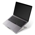 Hama Aluminium Laptop Stand for 10" to 15.6" Notebooks, Silver, Height and Tilt Adjustable