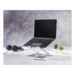 Hama Aluminium Laptop Stand for 10" to 15.6" Notebooks, Silver, Height and Tilt Adjustable