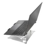 Hama Aluminium Laptop Stand for 10" to 15.6" Notebooks, Silver, Height and Tilt Adjustable