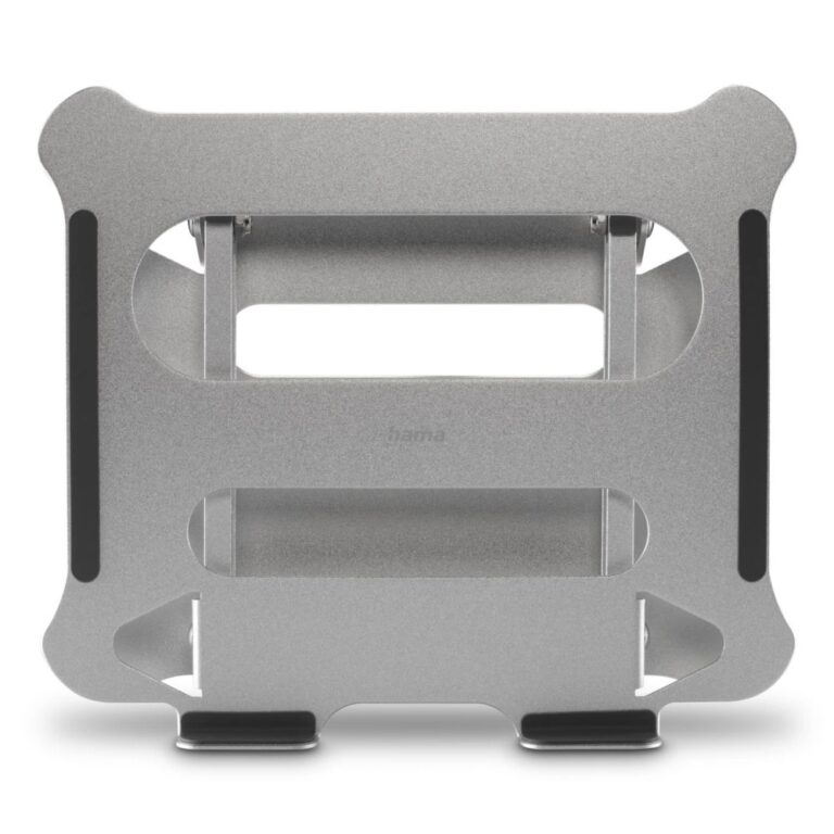 Hama Aluminium Laptop Stand for 10" to 15.6" Notebooks, Silver, Height and Tilt Adjustable