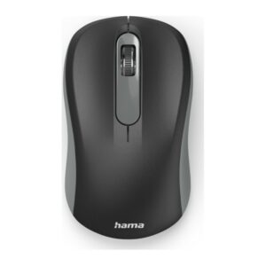 Hama AMW-200 RF Wireless Optical Mouse, 1600 DPI, Ambidextrous, Anthracite/Black