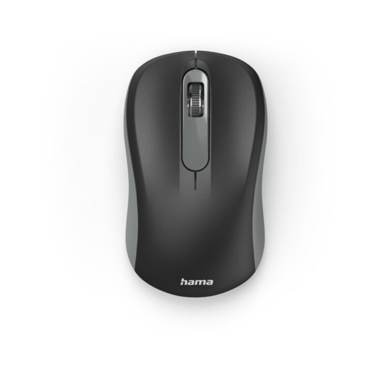 Hama AMW-200 RF Wireless Optical Mouse, 1600 DPI, Ambidextrous, Anthracite/Black