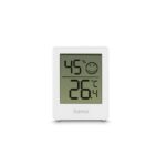Hama Baros Digital Indoor Thermometer & Hygrometer, White, Set of 2