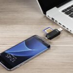 Hama Basic USB 2.0 OTG Card Reader for SD/MicroSD Cards - Black