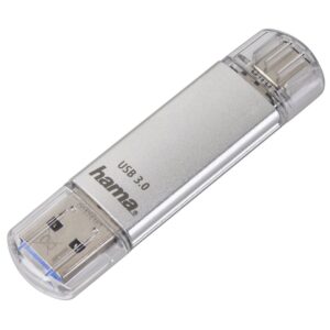 Hama C-Laeta 32GB USB 3.2 Gen 1 Type-A / Type-C Flash Drive Silver