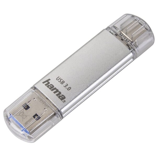 Hama C-Laeta 32GB USB 3.2 Gen 1 Type-A / Type-C Flash Drive Silver