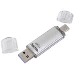 Hama C-Laeta USB 3.2 Gen 1 Flash Drive 16GB Type-A / Type-C 70MB/s Read Silver