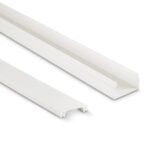Hama Cable Duct Kit, 4 Pieces, Self-Adhesive, 1m, White, with Connecting Pieces