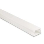 Hama Cable Duct Kit, 4 Pieces, Self-Adhesive, 1m, White, with Connecting Pieces